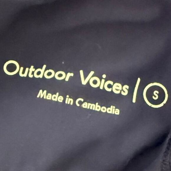 Outdoor Voices Blue/Black Baltic Doing Things Workout Sports Bra Racerback-Small - Picture 6 of 6